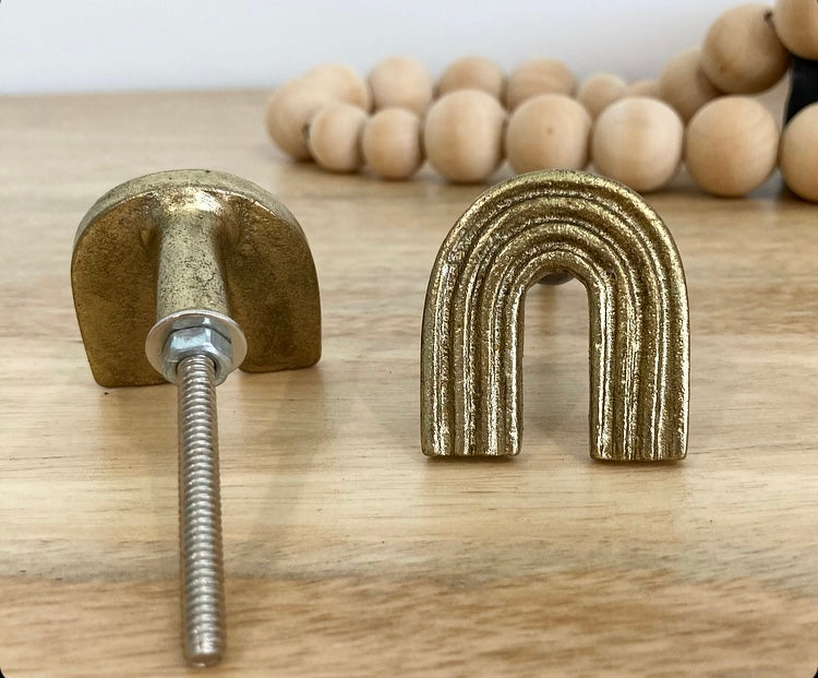 Golden Metal Arch/Rainbow Knob