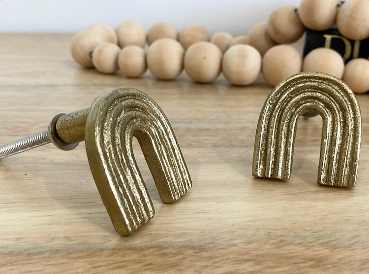 Golden Metal Arch/Rainbow Knob