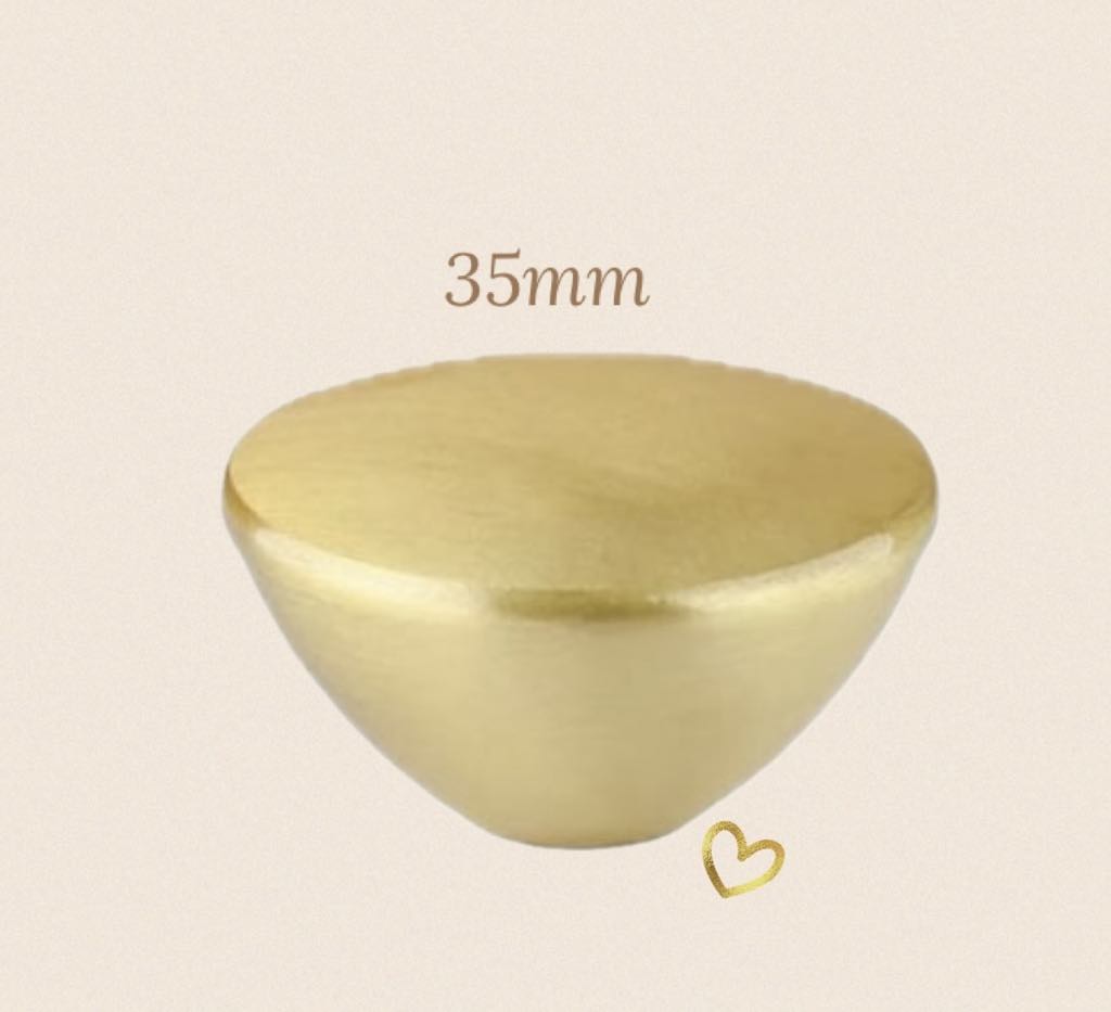 Nora Gold Solid Brass Knob