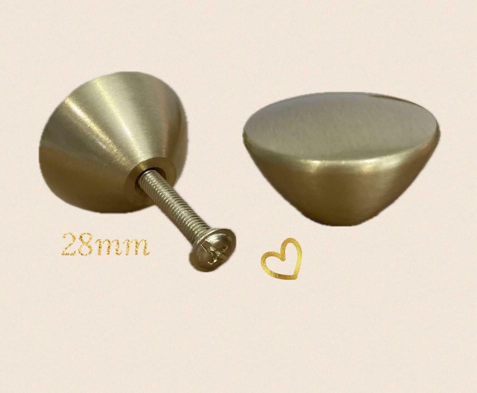 Nell Gold Solid Brass Knob