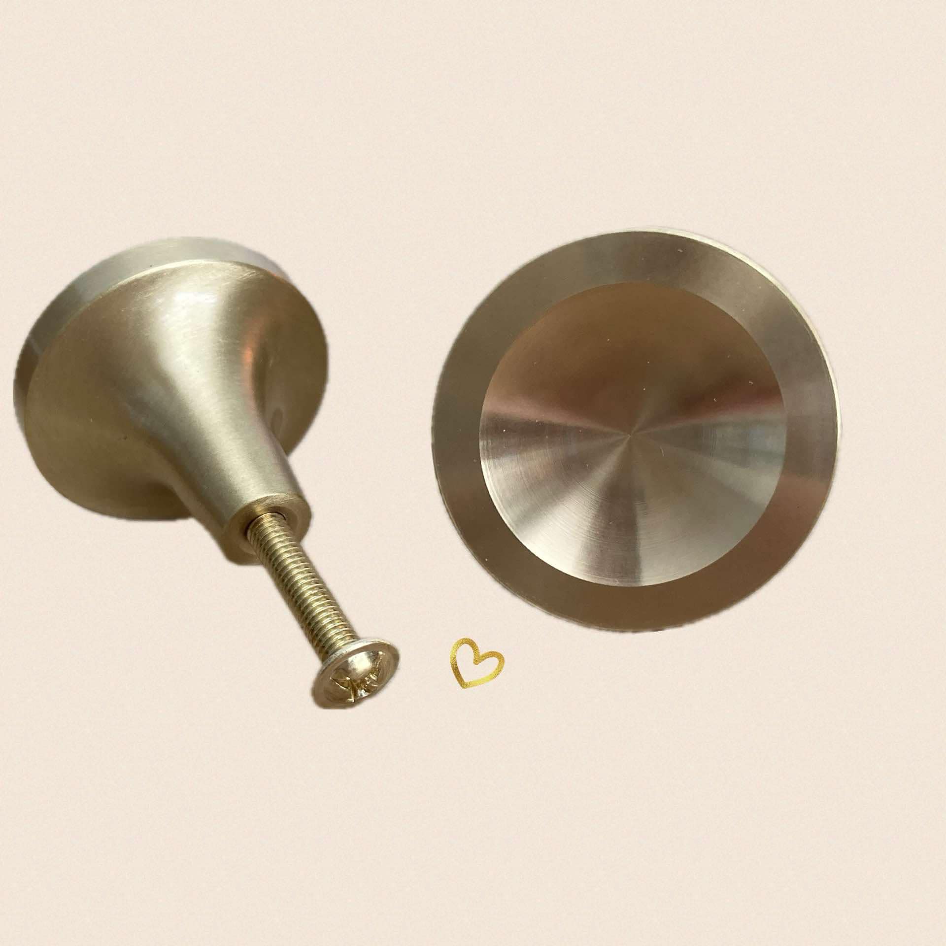 Edith Gold Solid Brass Knob