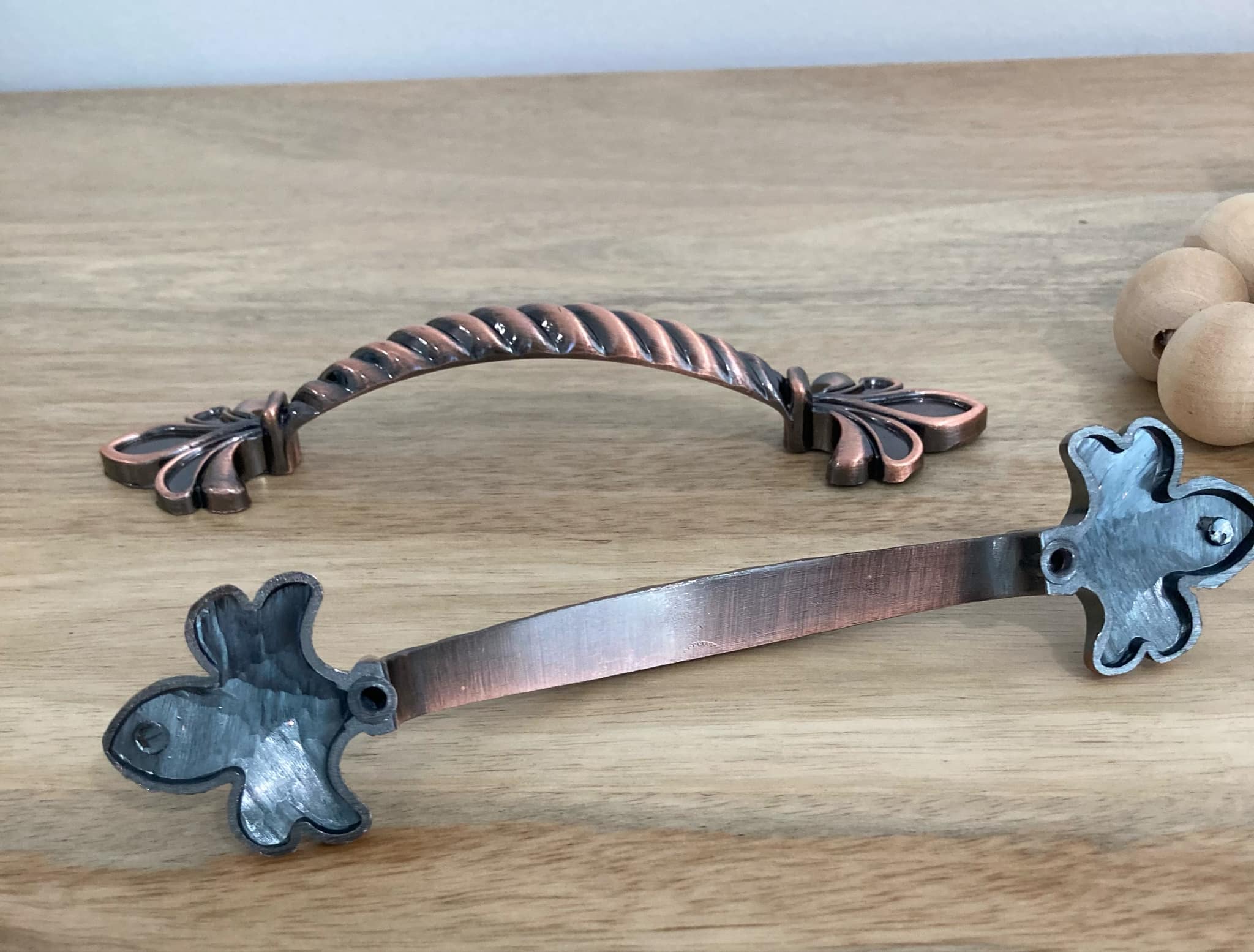 Rose Red Bronze Alloy Handles
