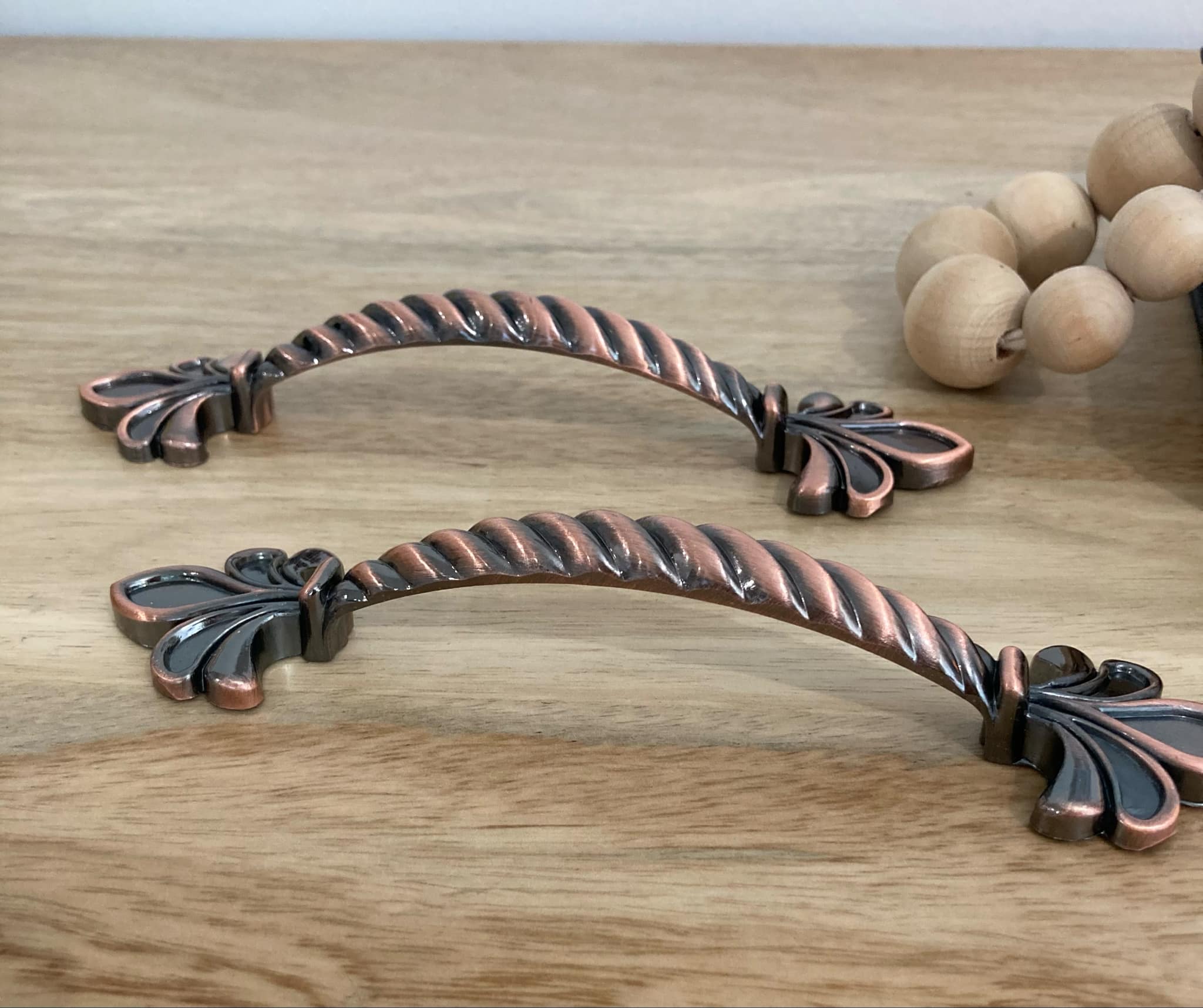 Rose Red Bronze Alloy Handles