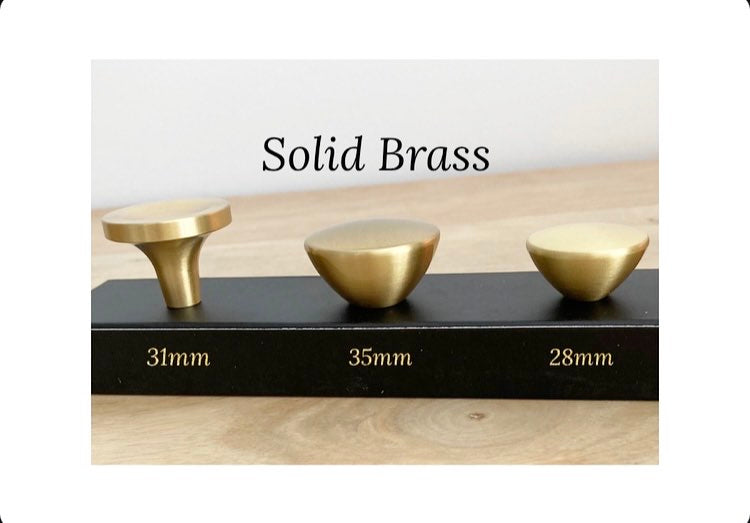 Nell Gold Solid Brass Knob