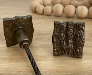 Bronze Metal Rock Face Knob