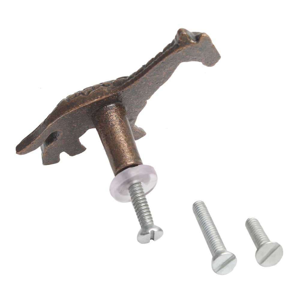 Nibbles the Antique Metal Giraffe Knob - Hip N Humble