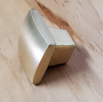 Sleek Eureka Square Gold Brushed Knob - Hip N Humble