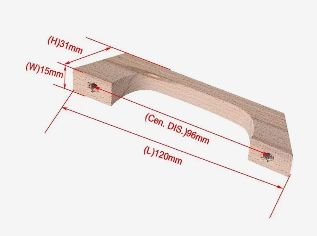 Retro Natural Wooden Handle