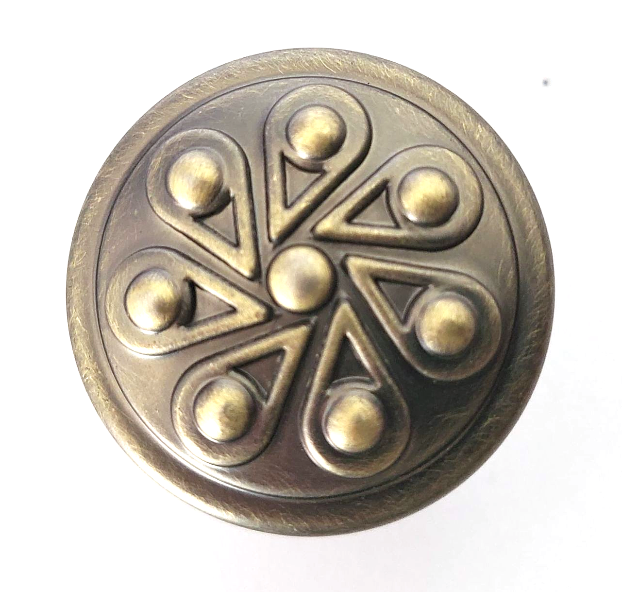 Matt Brushed Antique Metal Knob - Hip N Humble