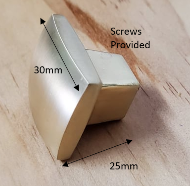 Sleek Eureka Square Gold Brushed Knob - Hip N Humble