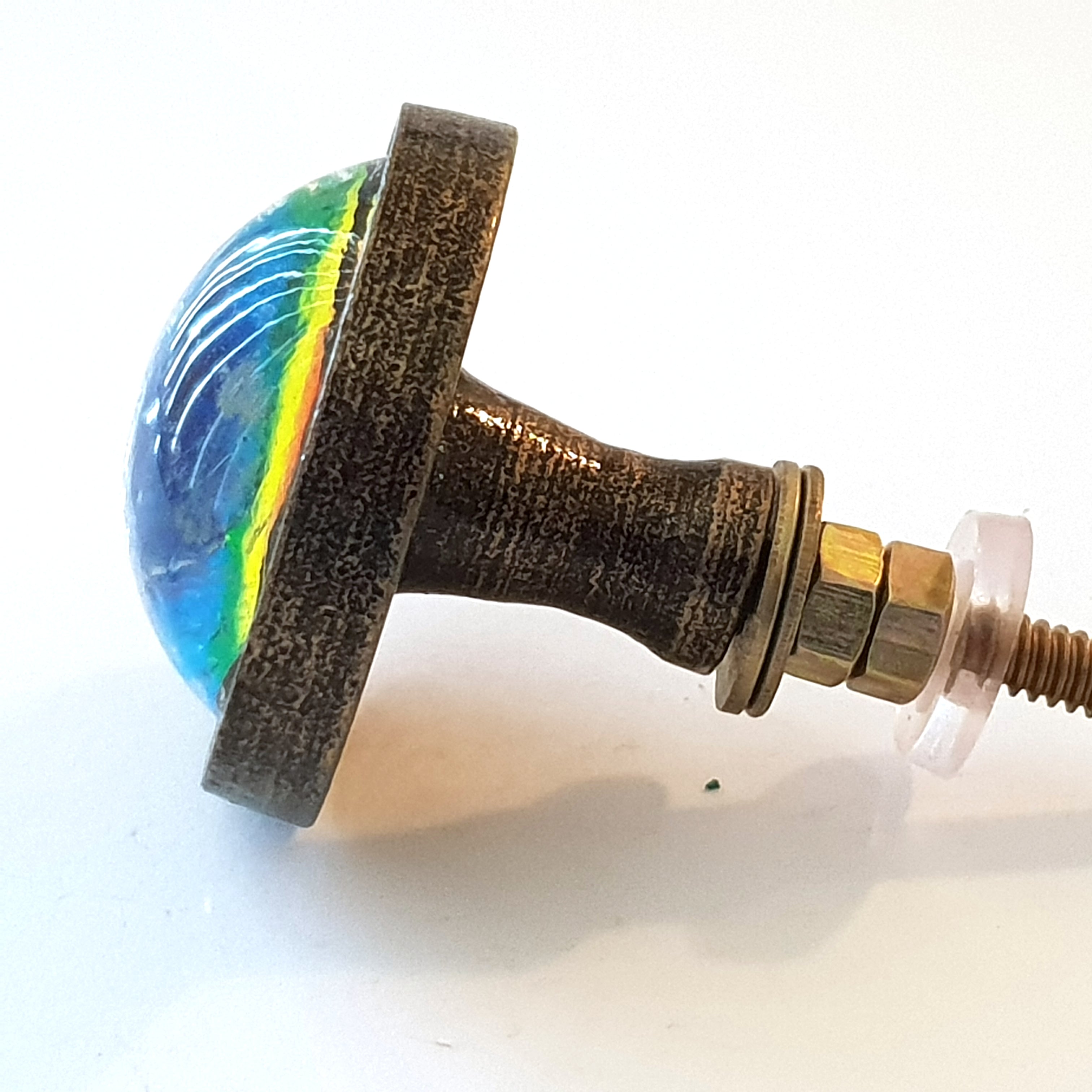 Namaste Glass and Metal Knob - Hip N Humble