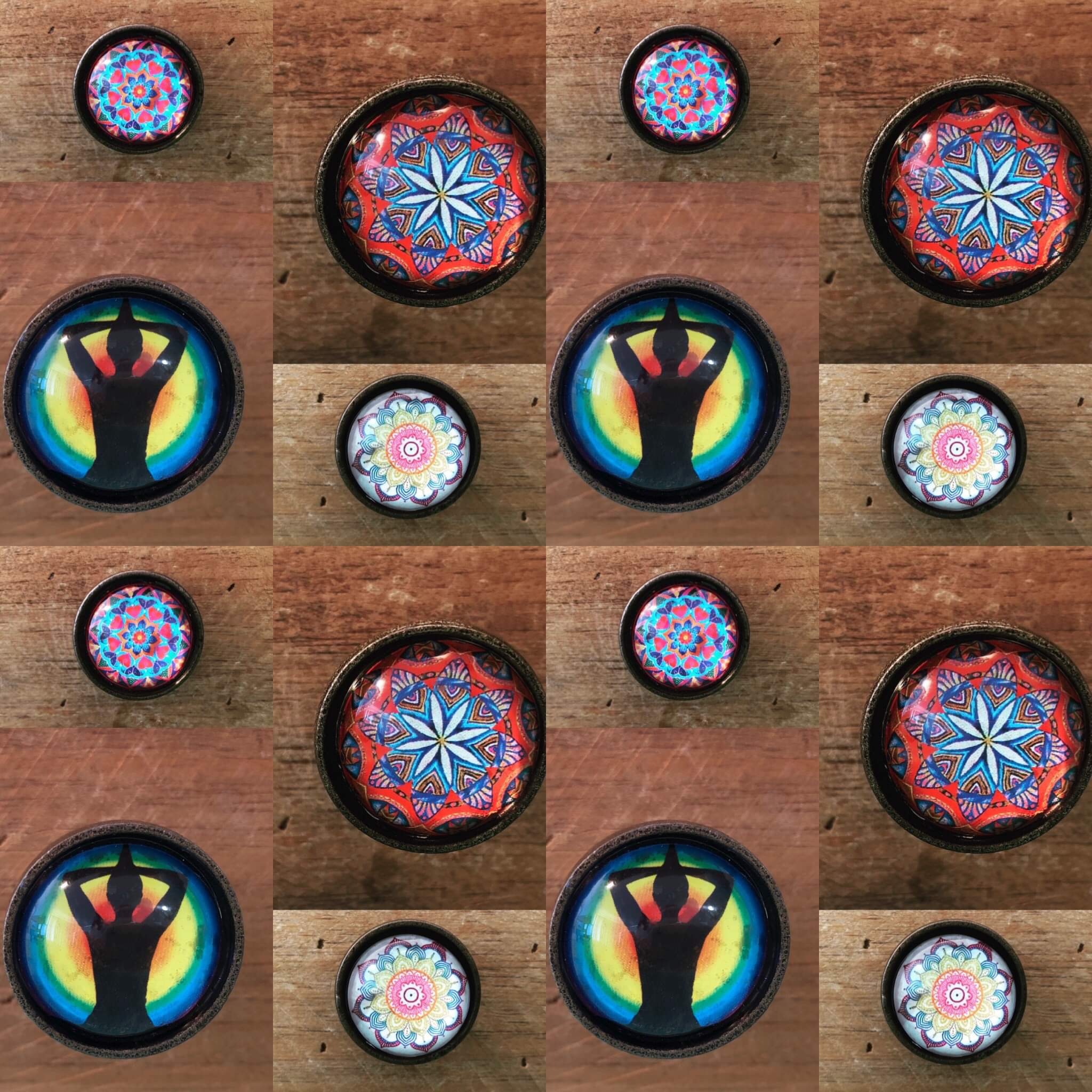 Namaste Glass and Metal Knob - Hip N Humble