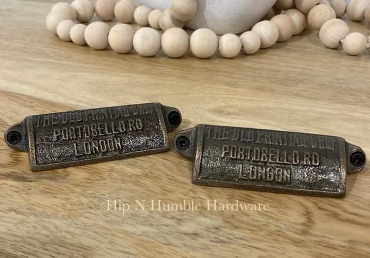 The Old Print Shop Metal Pull - Hip N Humble