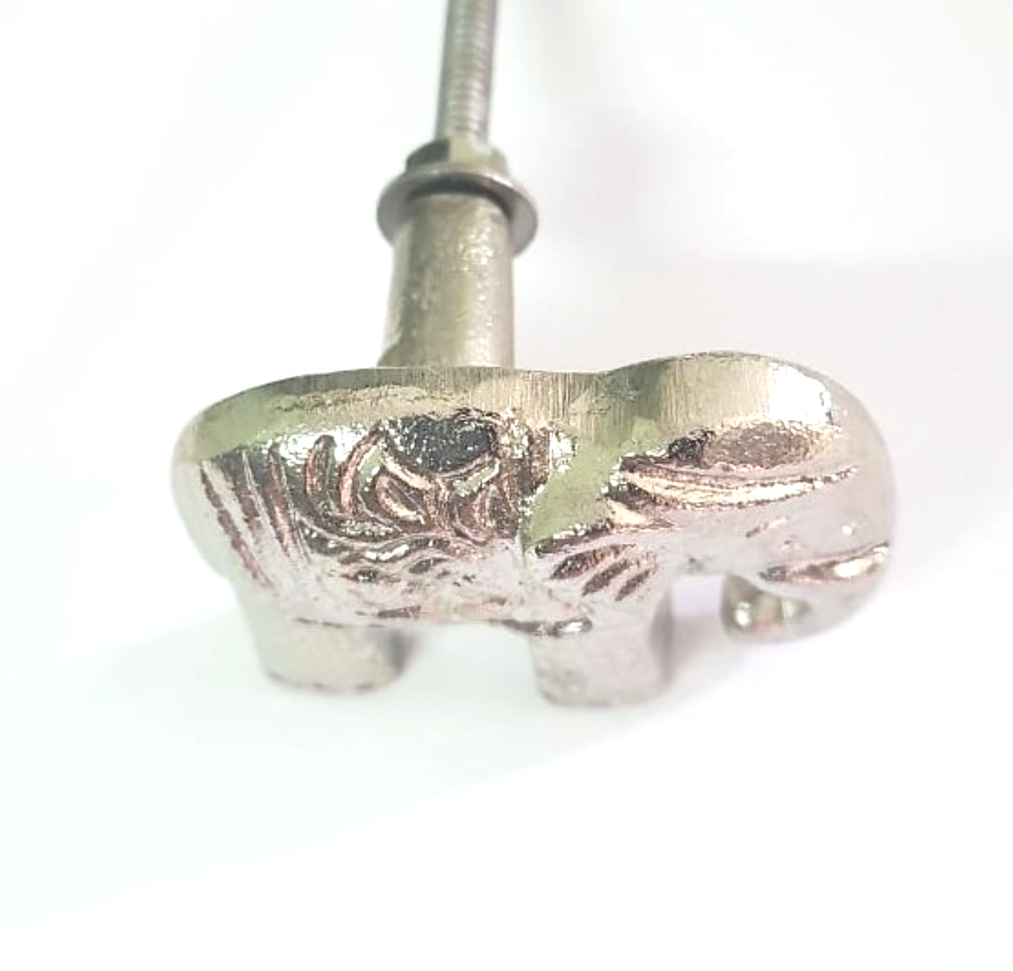 Silver Elephant Metal Knob - Hip N Humble