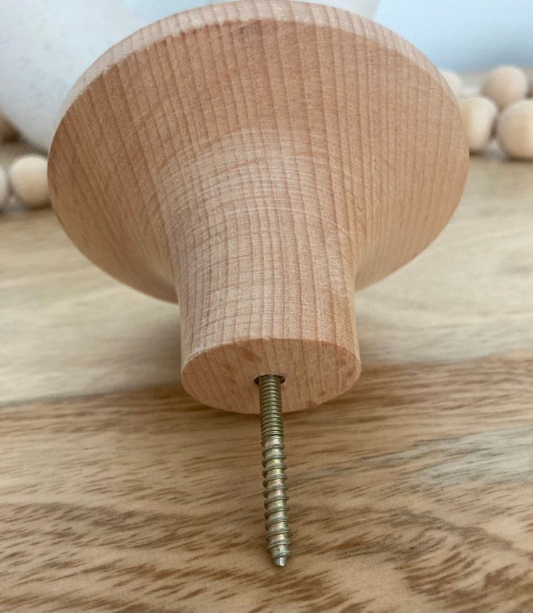 Every Day Prices 80mm Hangers Natural Beech Wood Concave Knobs plus Hardware