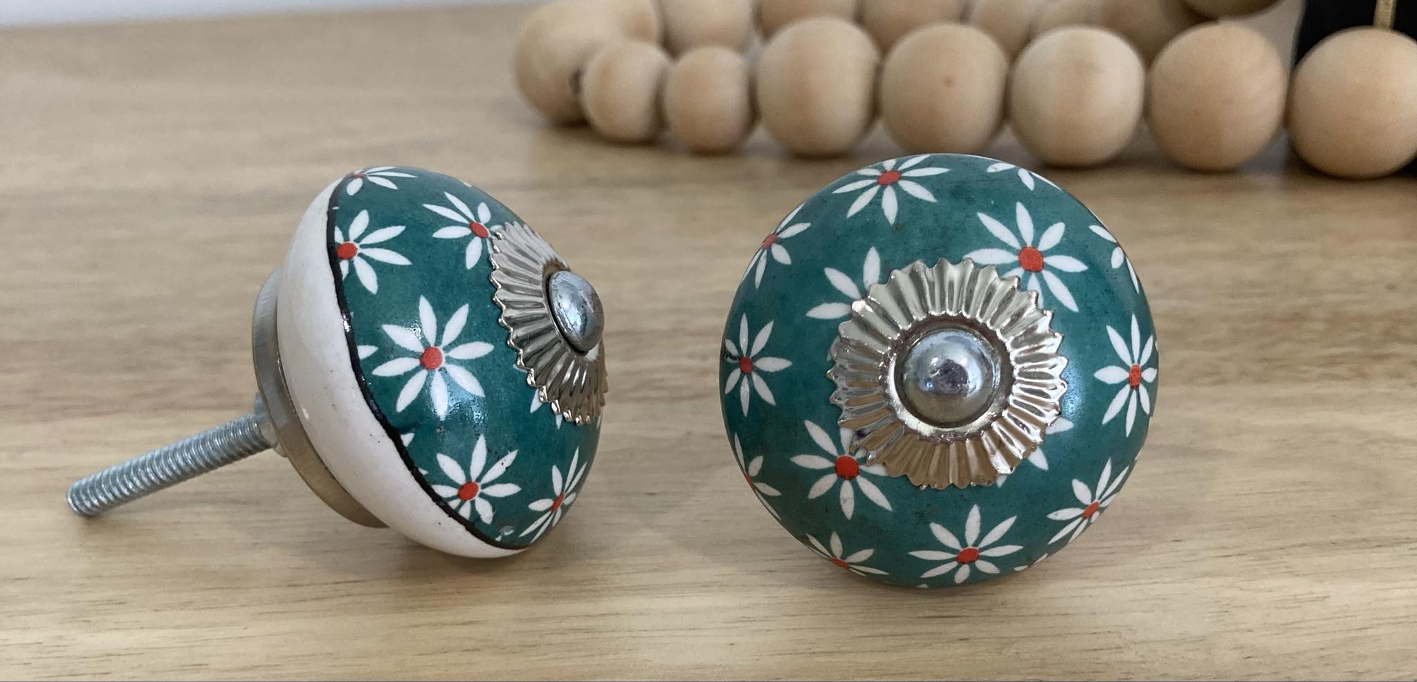 Little Daisies Ceramic Knob