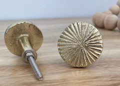 Gold Disc Metal Knob