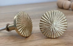 Gold Disc Metal Knob