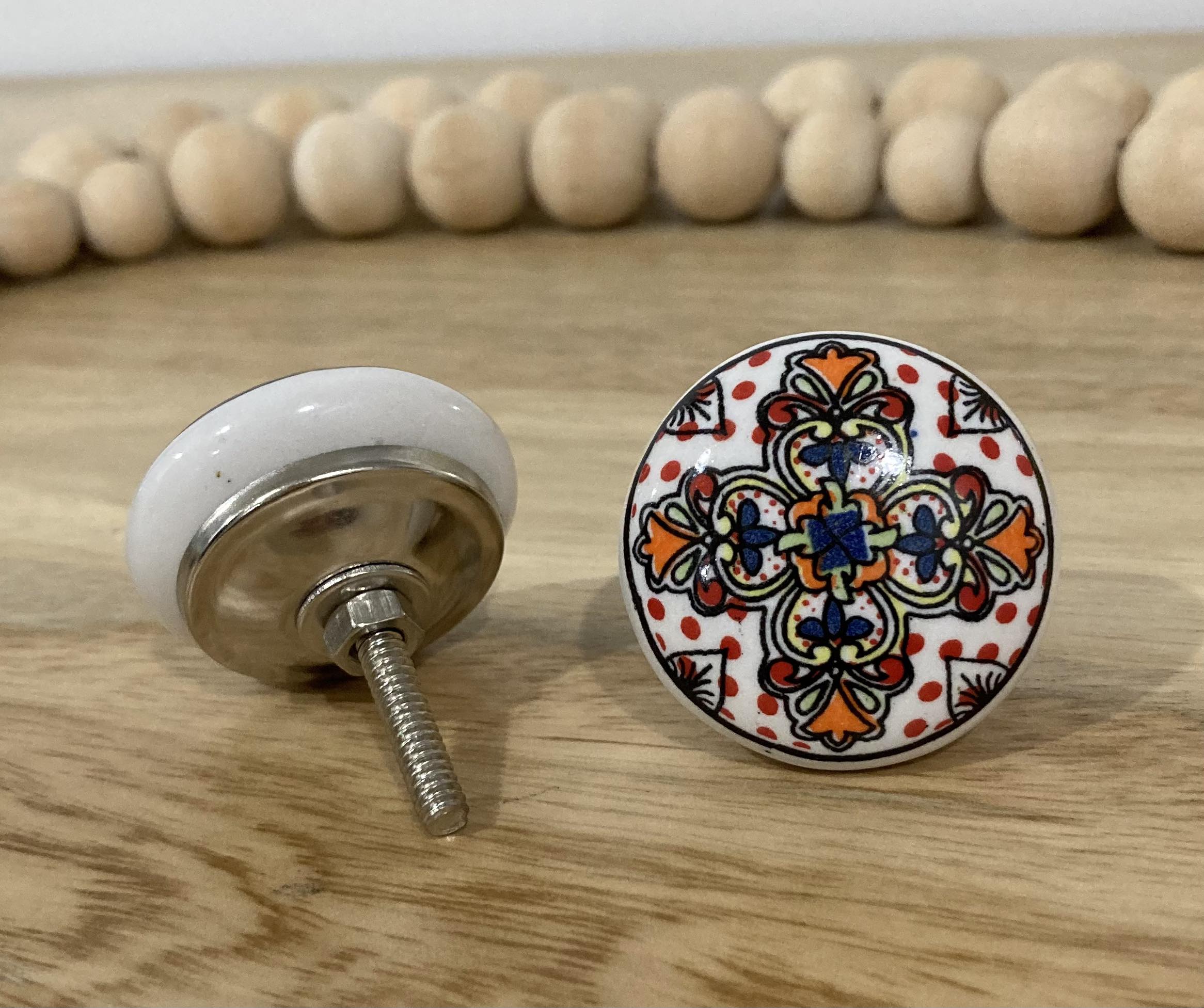 No 12 Flat Ceramic Knob