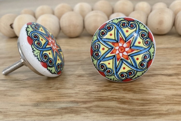 Marrakesh Flat Ceramic Knob