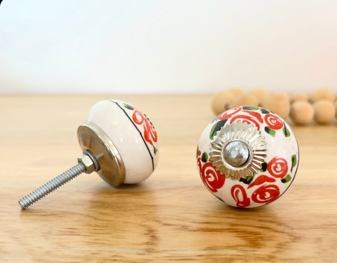 Rosy Ceramic Knob