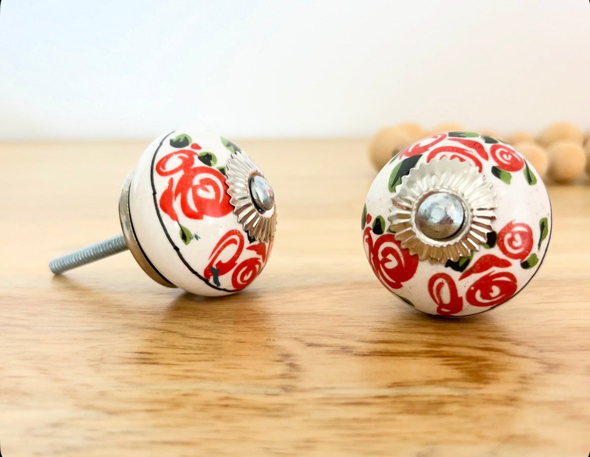 Rosy Ceramic Knob