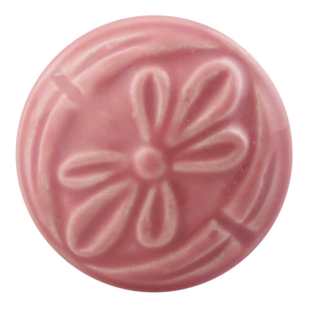 Large Pretty in Pink Ceramic Knob - Hip N Humble