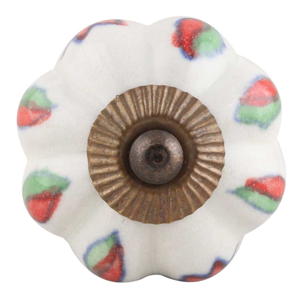 Plumeria Mystical Flower Ceramic Knob - Hip N Humble