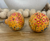 Autumn Wooden Painted Furniture Knob - Hip N Humble
