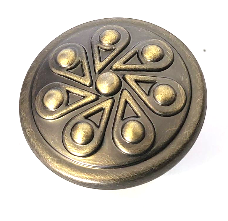 Matt Brushed Antique Metal Knob - Hip N Humble