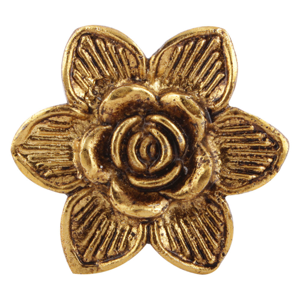 Golden Flower Metal Knob - Hip N Humble