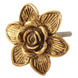 Golden Flower Metal Knob - Hip N Humble