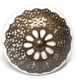 Lots of Lace White Filigree Ceramic Knob - Hip N Humble