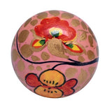 Pink Floral Wooden Painted Furniture Knob - Hip N Humble