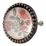 Armour Cottage Garden Glass and Metal Knob - Hip N Humble