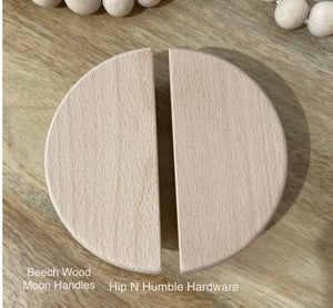 Oversized Natural Beech Wood Super Moon - Hip N Humble