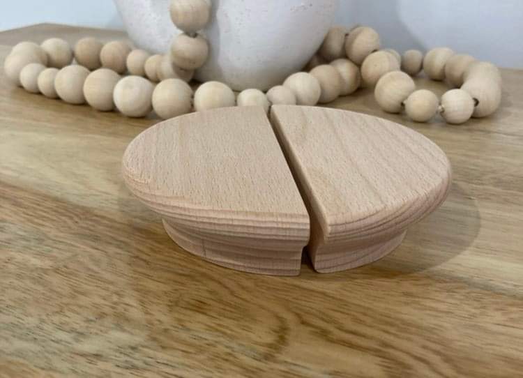 Oversized Natural Beech Wood Super Moon - Hip N Humble