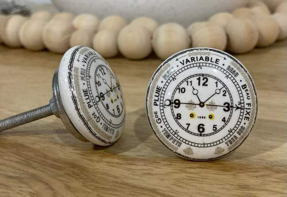 Variable Clock Flat Ceramic Knob - Hip N Humble