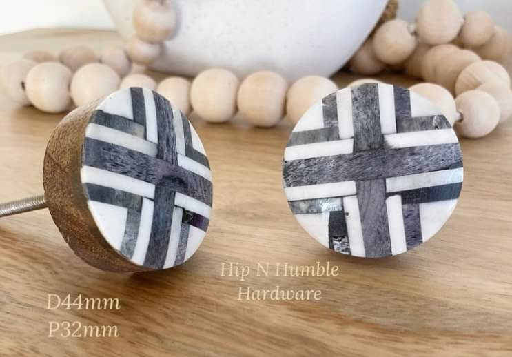 Grey Wooden Rustic Knob - Hip N Humble