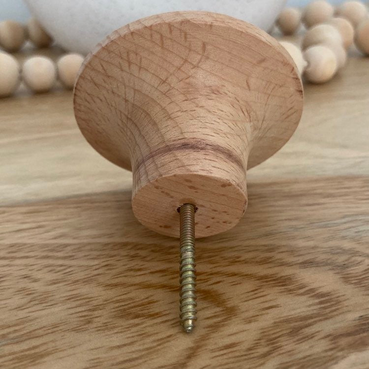 Every Day Prices 64mm Hangers Natural Beech Wood Concave Knobs plus Hardware