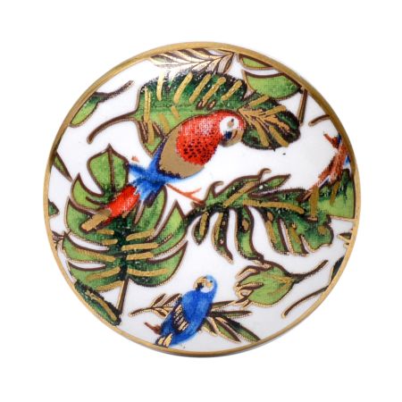 McCaw Tropical Bird Flat Ceramic Knob - Hip N Humble